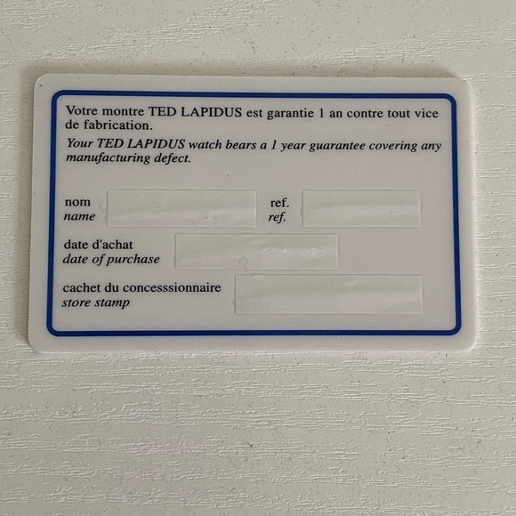 Ted Lapidus Paris Watch - Picture 4 of 4